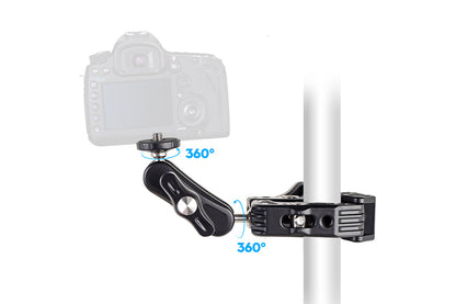 Super Clamp Camera Clamp Mount Monitor With Action Camera Adapter Phone Clamp Mount
