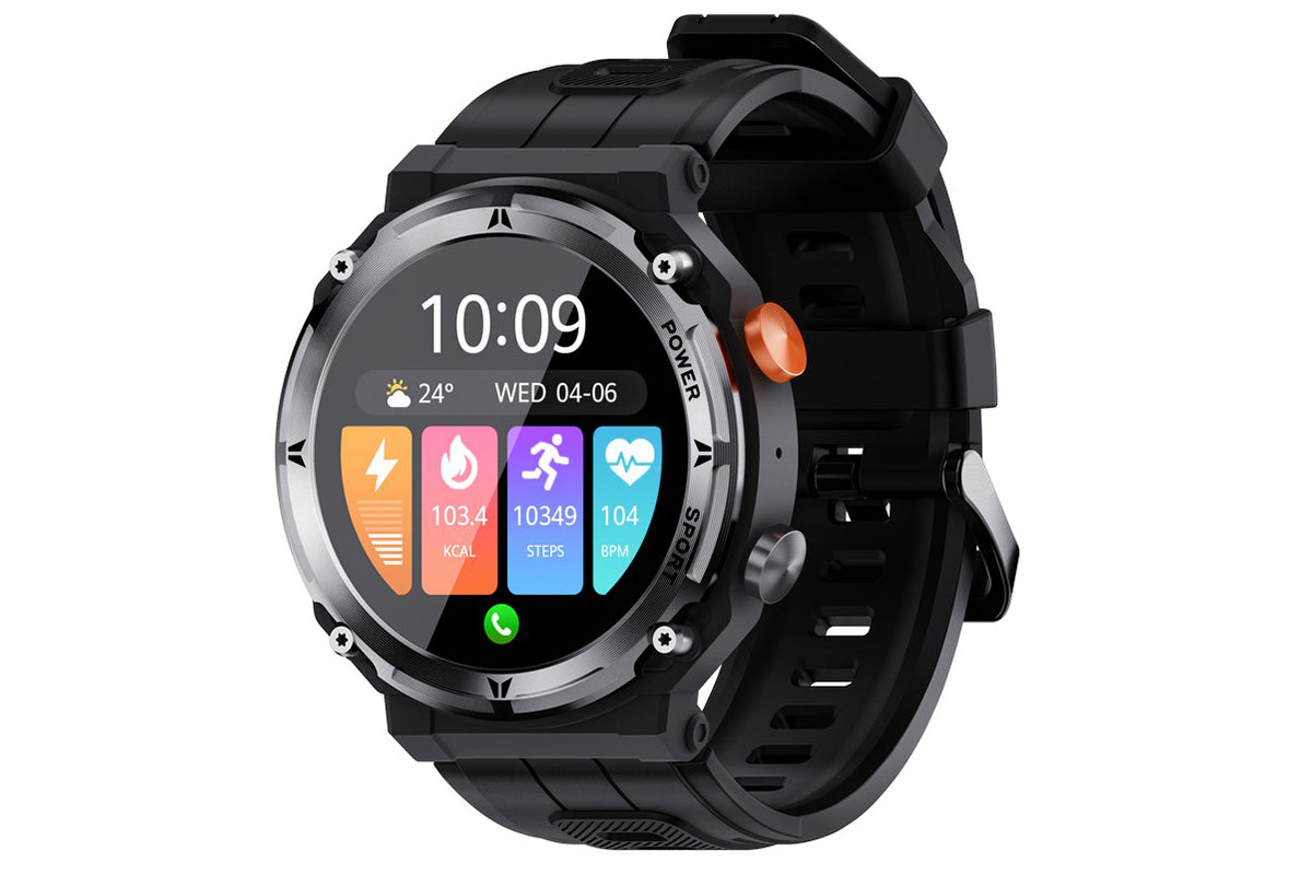 Military Smart Watch 1.39-Inch Fitness Watch with Heart Rate Sleep Monitor Blood Oxygen 100 Sports Modes Activity Tracker