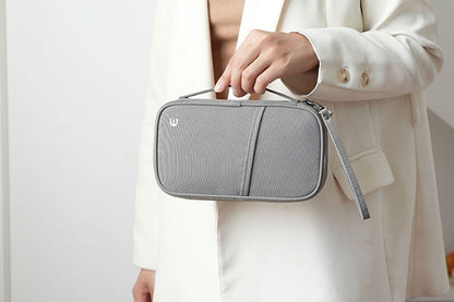 Travel Wallet and Family Passport Holder RFID Blocking Document Organizer-Grey