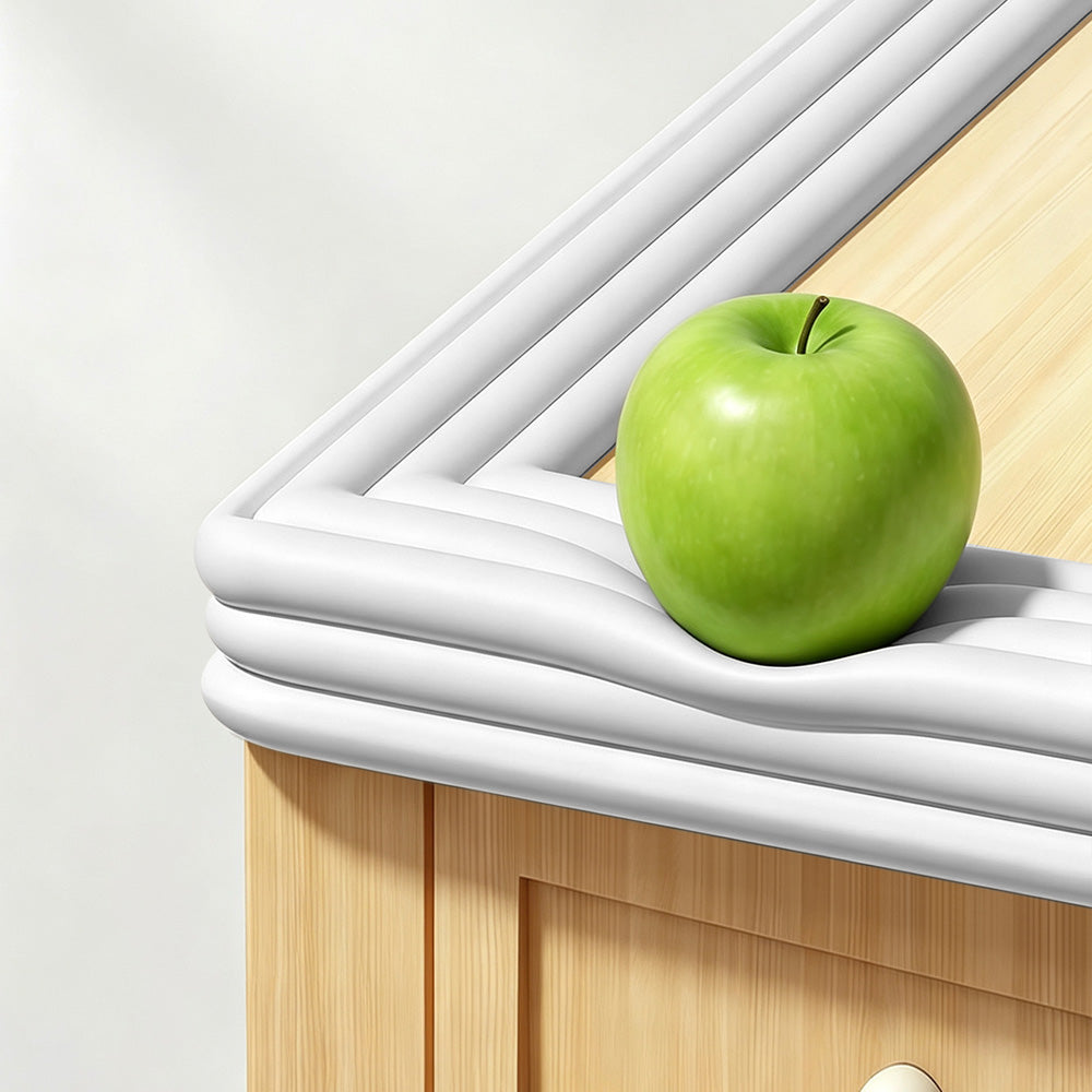 2 m PVC Air Cushion Corner and Edge Bumper Strip-White