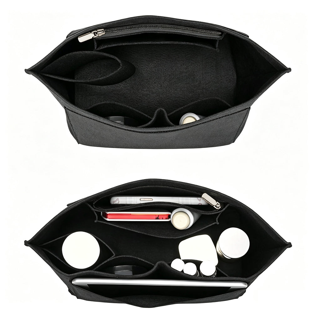Felt Purse Organizer Insert -Black