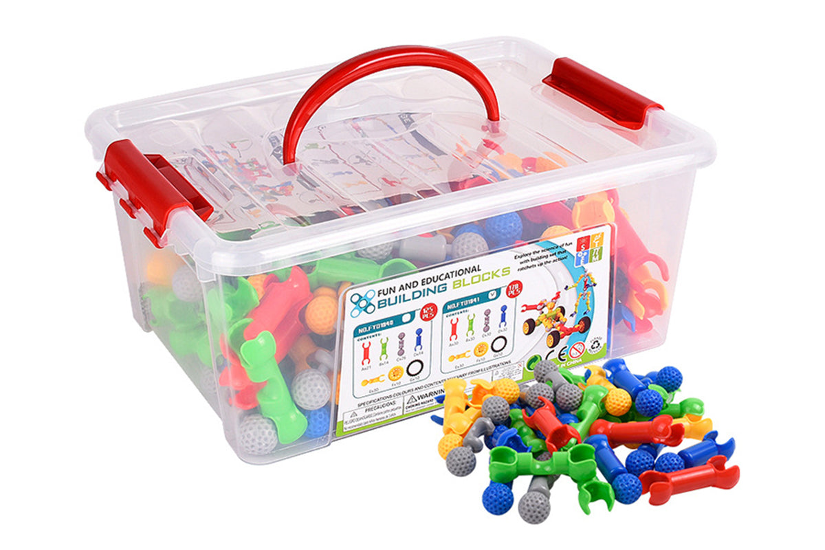 170Pcs Building Toys for  Toy Box Storage Building Blocks Christmas Gifts Birthday Gifts for Boys Girls