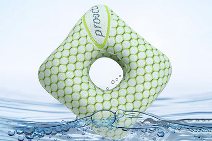 2Pcs Square Ear Piercing Pillow for Side Sleepers with Central Ear Hole-Green