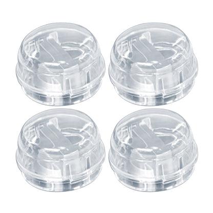 4Pcs Set Child Proof Clear View Stove Knob Covers