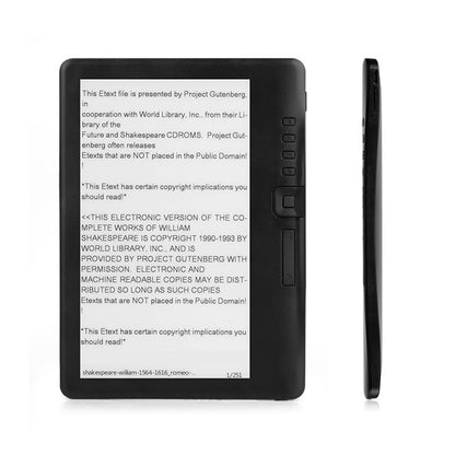 7 Inch Color Screen Ebook Reader Portable Ebook Reader with TF Card Slot