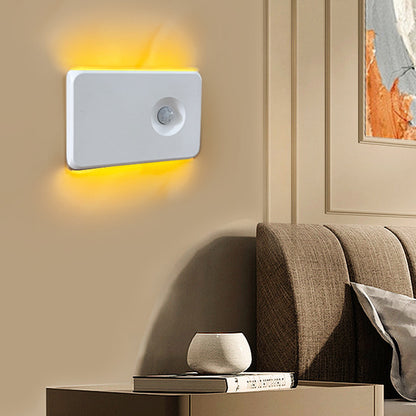 4Pcs Motion Sensor Night Light Stair Lights Indoor for Hallway Stairway-Warm White