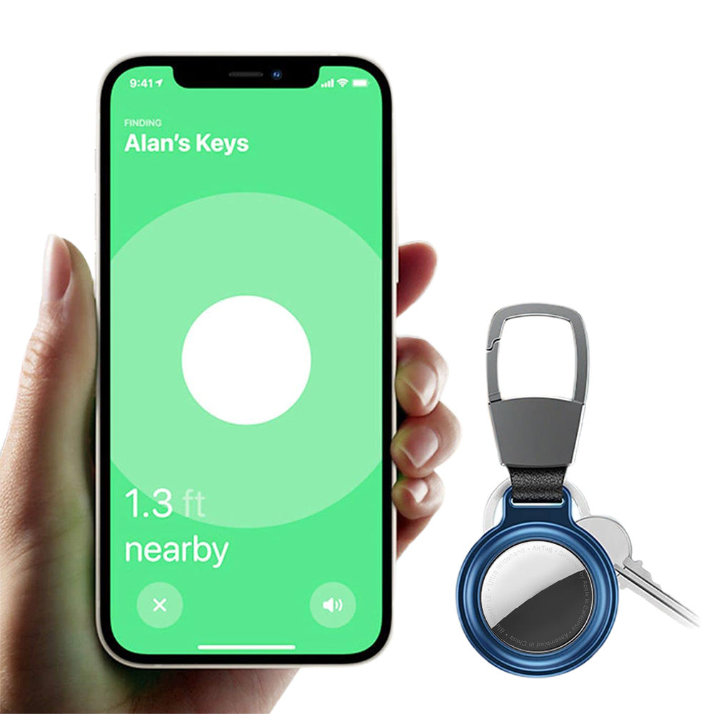 4Pcs Set For Apple Airtag Protective Case Alloy Airtag Holder for Key Ring Luggage Pet Collar