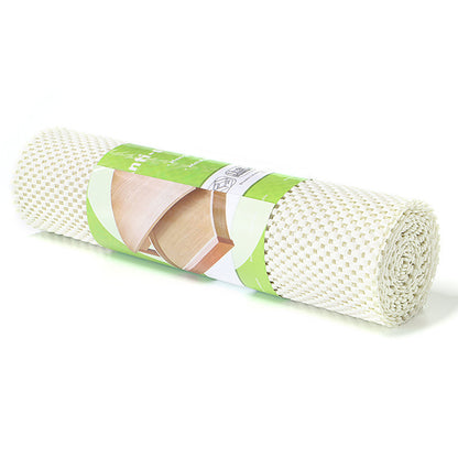 Non-Adhesive Drawer and Shelf Liner for Cabinet Wardrobe -Beige