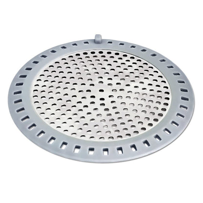 Stainless Steel Hair Catcher Silicone Shower Drain Strainer with Handle