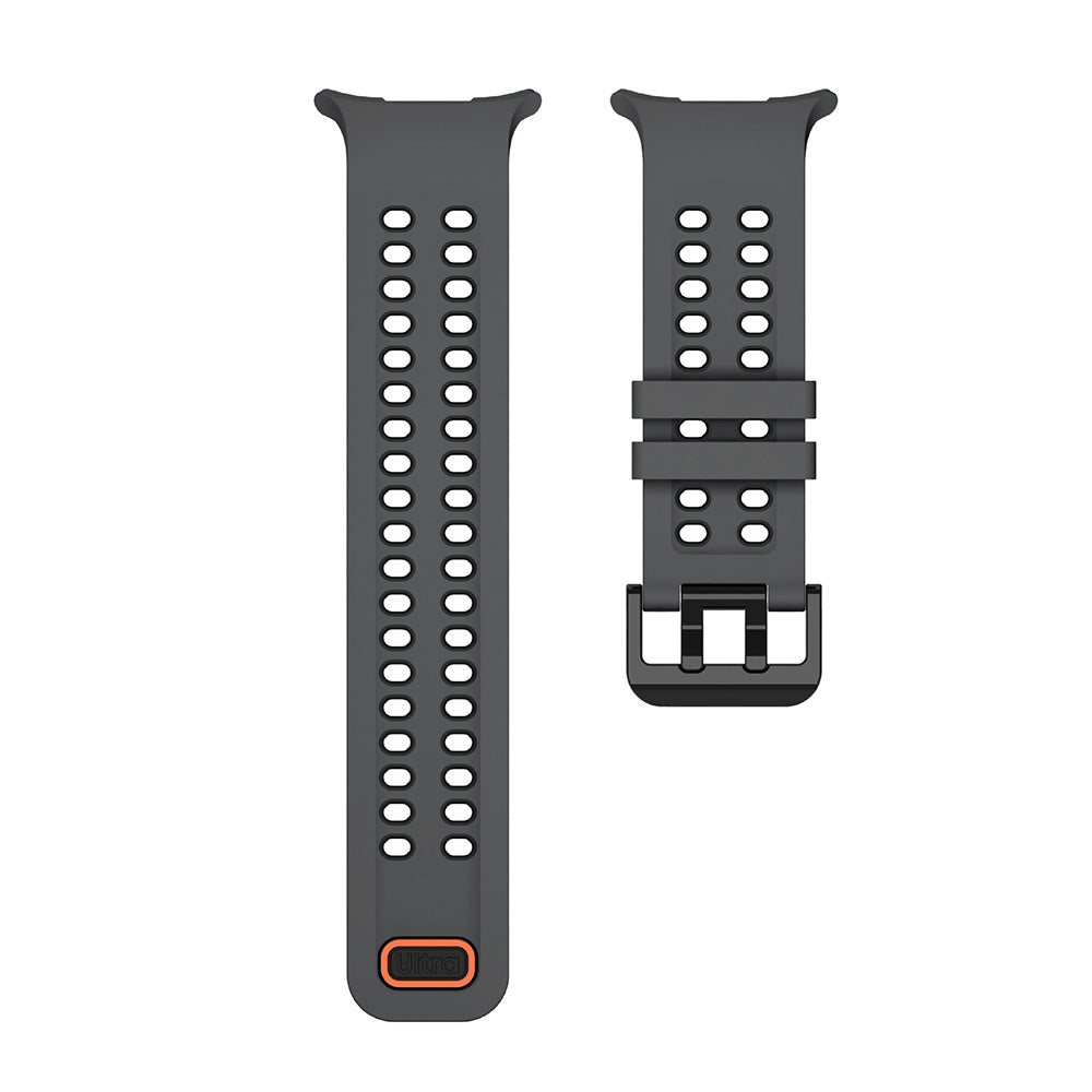 Silicone Watch Band for Samsung Galaxy Watch Ultra2 Ultra 2025 47mm - Black