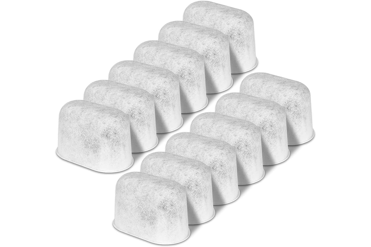 12Pcs Coconut Shell Charcoal Replacement Water Filters for Breville Keurig Espresso Machine