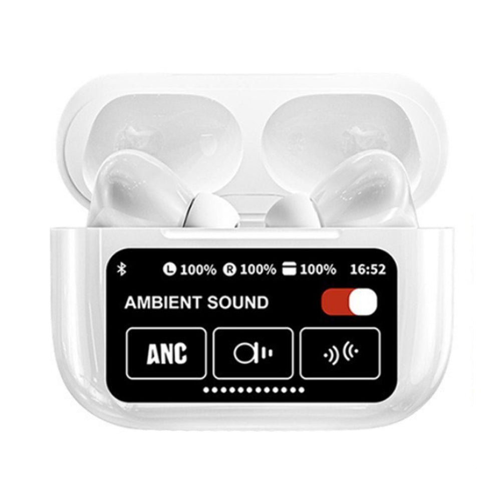 Smart LCD Display Bluetooth Earbuds Touch Screen Wireless Headphones
