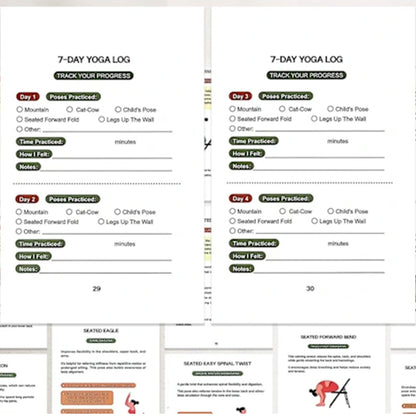 Chair Yoga Book for Seniors: Strength Balance & Wellness Exercises -Orange