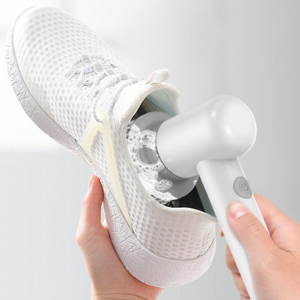 2-Speed Electric Spin Scrubber Cordless Power Cleaning Brush with 3 Brush Heads