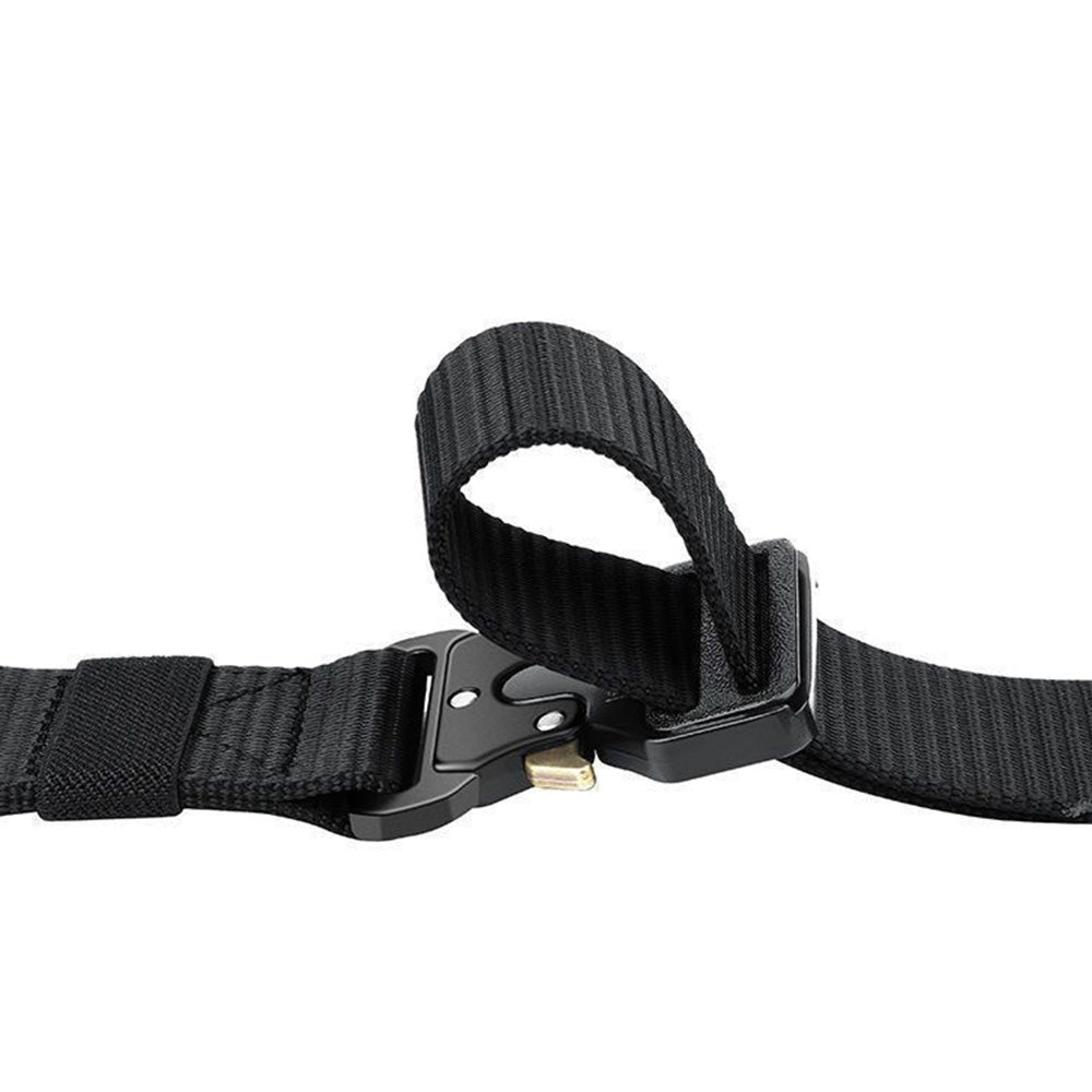 Nylon Tactical Belt Quick-Release for Outdoor Work Daily-Black