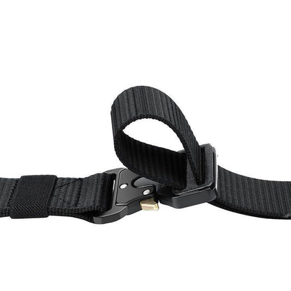 Nylon Tactical Belt Quick-Release for Outdoor Work Daily-Black