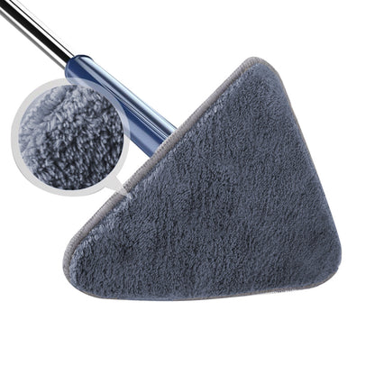 360 Degree Rotatable Cleaning Mop with 3 Cleaning Pads Triangle Automatic Wringing Squeezing Mop