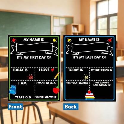 28x35cm Double Sided First and Last Day of School Chalkboard Photo Sign