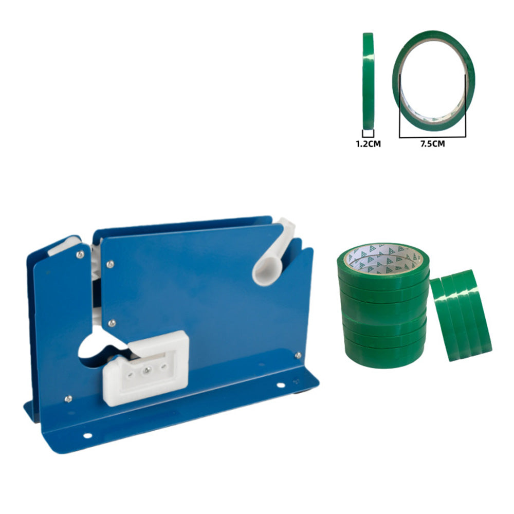 Plastic Bag Neck Sealer Sealing Dispenser With 24 Roll Tapes