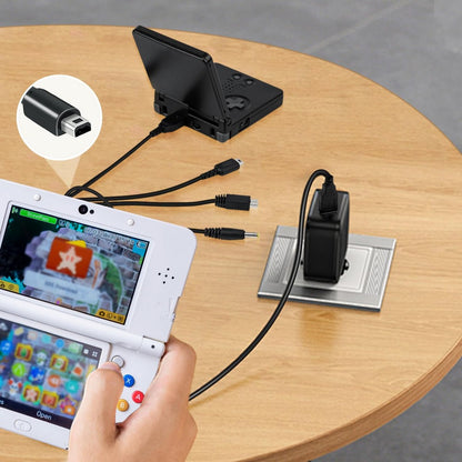 5 in 1 USB Charger for Nintendo NDSL NDS WIIU SP PSP