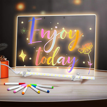 LED Glow Light Drawing Board Dry Erase Boards