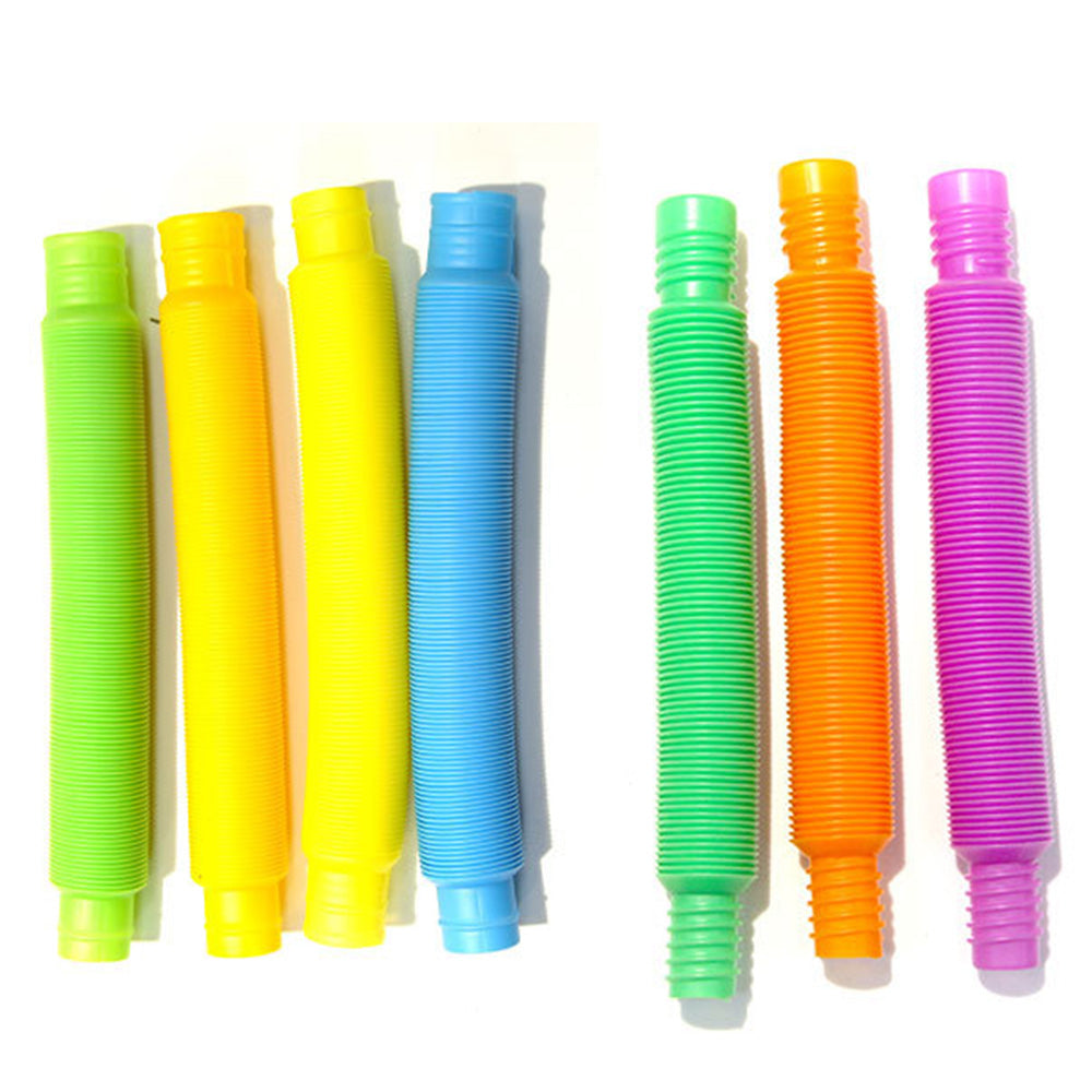 8Pcs Pop Tubes Creative Sensory Toys Multiple Ways to Play for 3+ Years Old