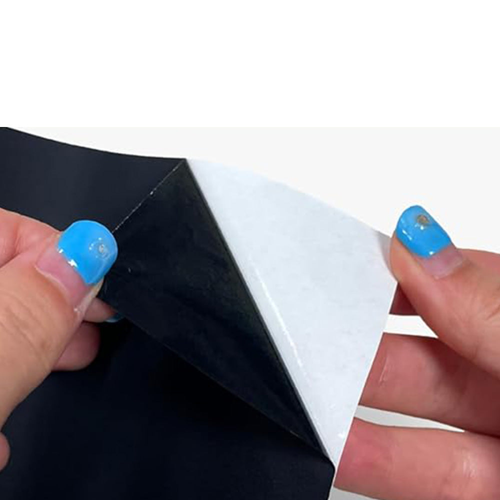 Self Adhesive Nylon Fabric Repair Tape 10 x 200cm Waterproof for Tents Backpacks-Black