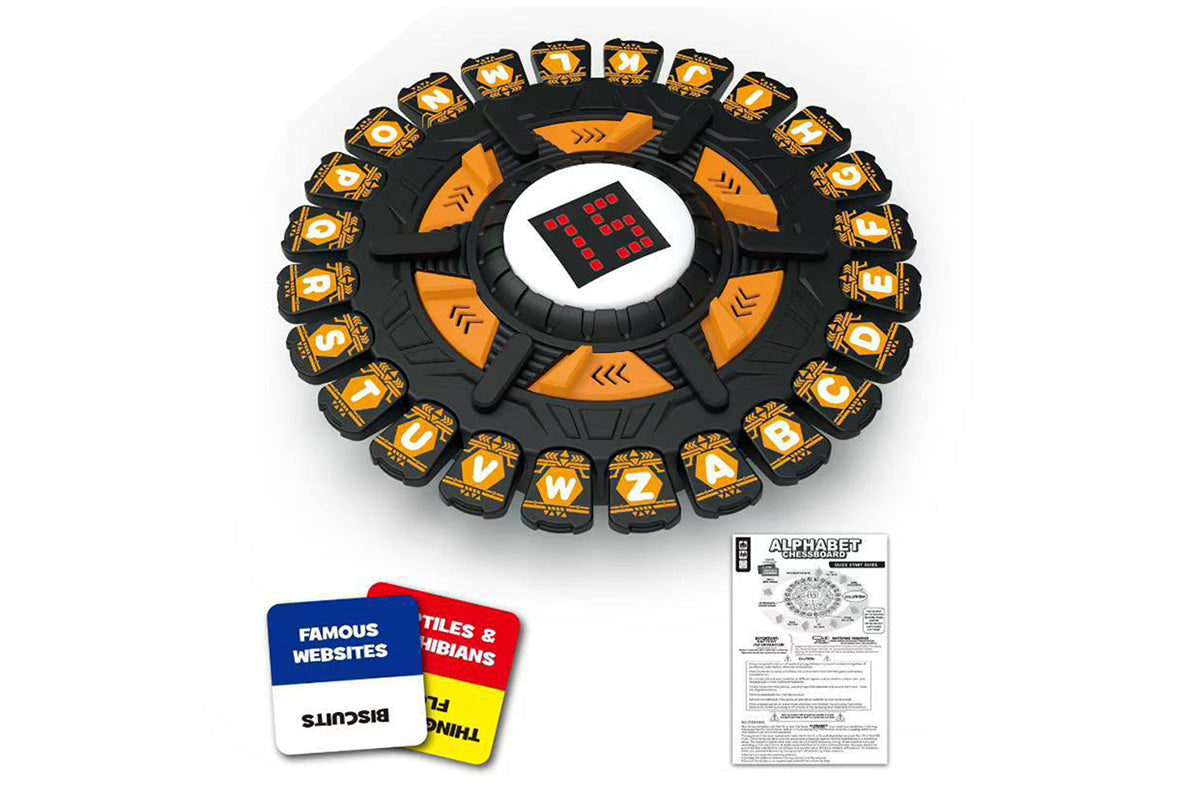 Alphabet Chess Board Game 15 Seconds And 36 Category Cards Family Games-Orange