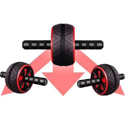 Wide Ab Roller Wheel for Home Gym Core Training-Red