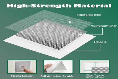 2 Pack Drywall Patch Kit 8 Inch with Self-Adhesive Mesh