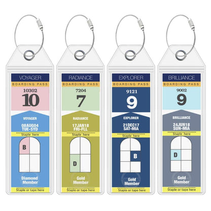10 Pcs Cruise Luggage Tags PVC Suitcase Tag Holders Cruise Essentials