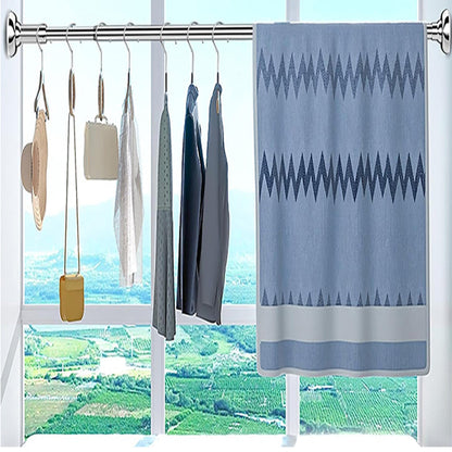 Adjustable Telescopic Curtain Rail Rod Tension Extendable Hanging Pole for Bathroom Wall Closet