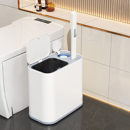 5L Wheeled Bathroom Bin with Toilet Brush