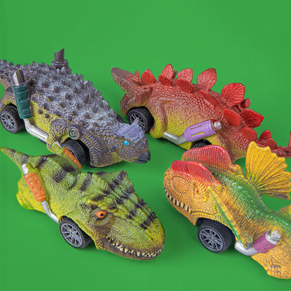 Dinosaur Cars Advent Calendar Christmas Countdown Blind Box Pull-Back Toy Set