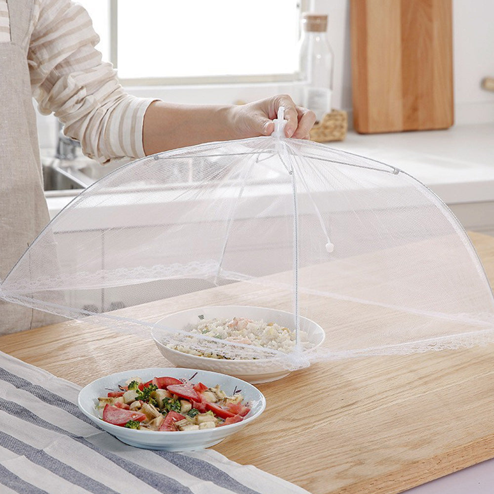 6 Piece Foldable Mesh Food Net with Storage Bag