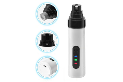2Pcs Silent Pet Nail Grinder Dog Nail Trimmer Grooming Smoothing Tool