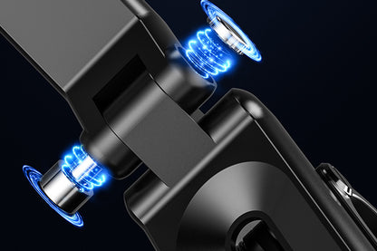 360 Rotating Car Phone Stand Multifunction Car Sun Visor Phone Holder -Black