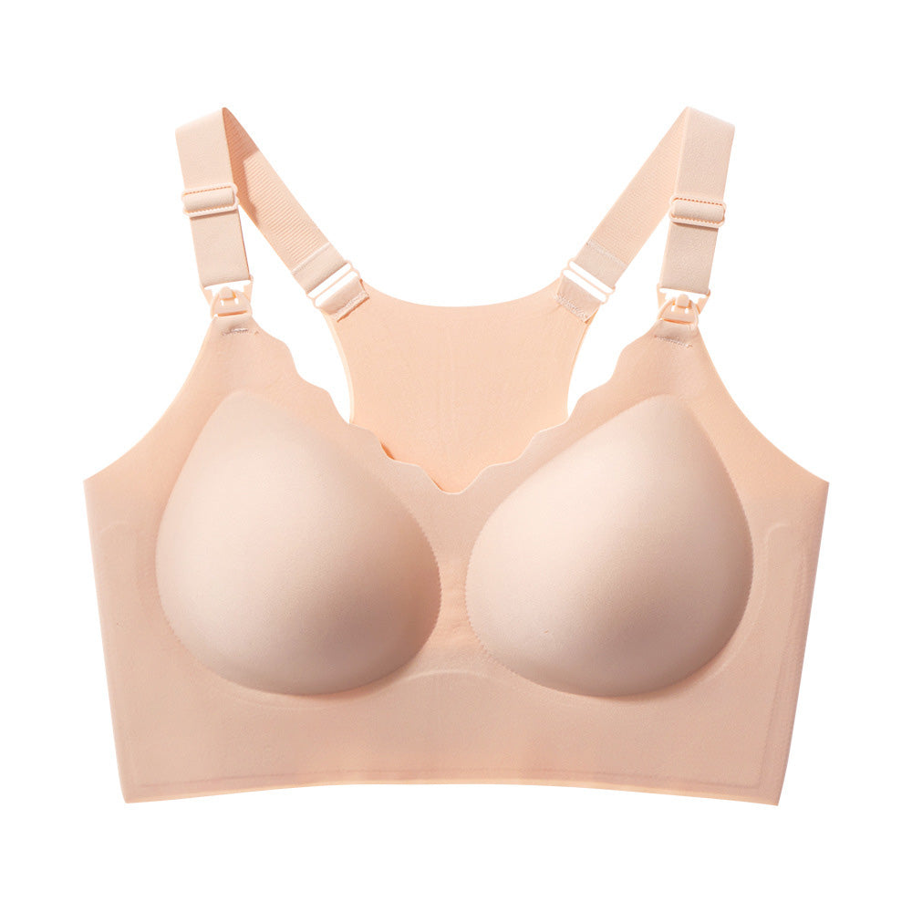 Seamless Bra for Women Adjustable Wirefree Bra-Nude