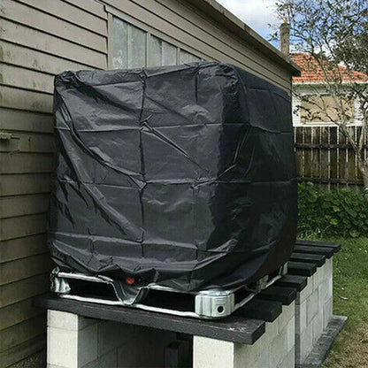 Weather Resistant Protective Cover for 1000L IBC Tank Black