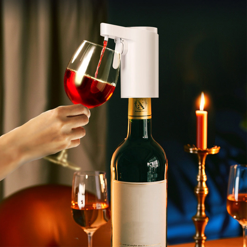 Smart Touch Screen Electric Wine Spirit Dispenser-White