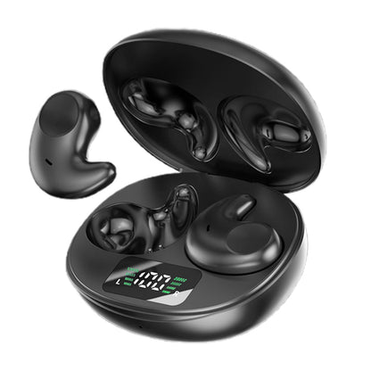 Invisible Wireless Earbuds with Bluetooth 5.3 Headphones for Sports Fitness Workout Black
