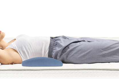 Lumbar Support Pillow Back Pillow Bed Sleeping Bolster Pillow for Side Sleeper