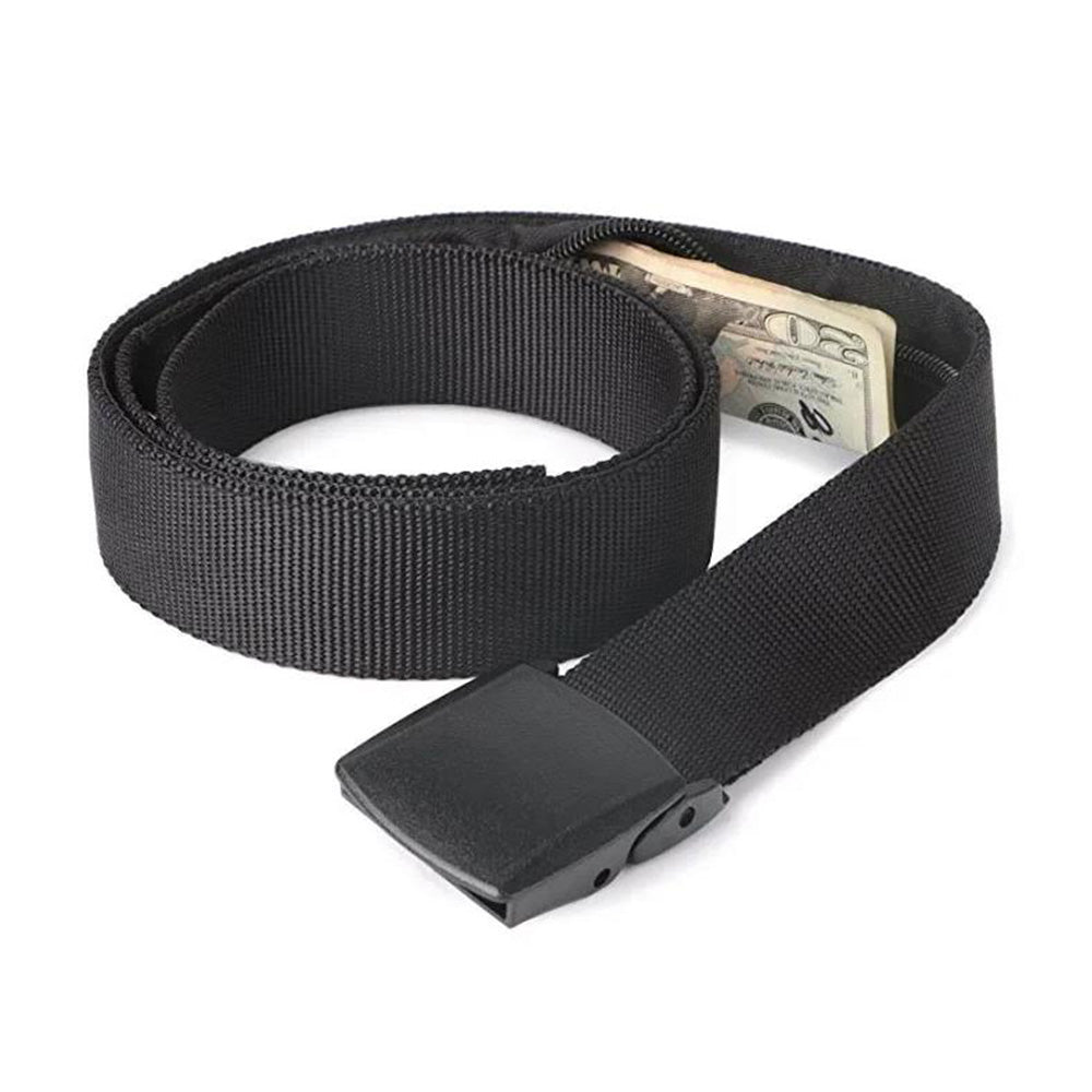 Security Money Belt Security Waist Wallet Travel Hidden Money Pouch Black