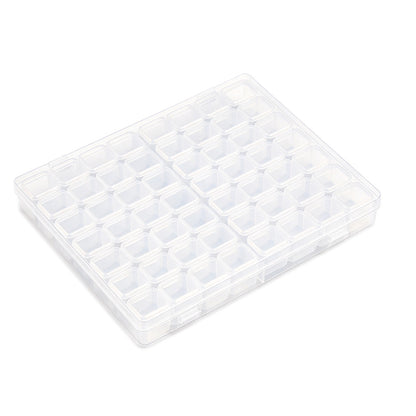 Grid Plastic Jewelry and Bead Storage Organizer Box for Crafts
