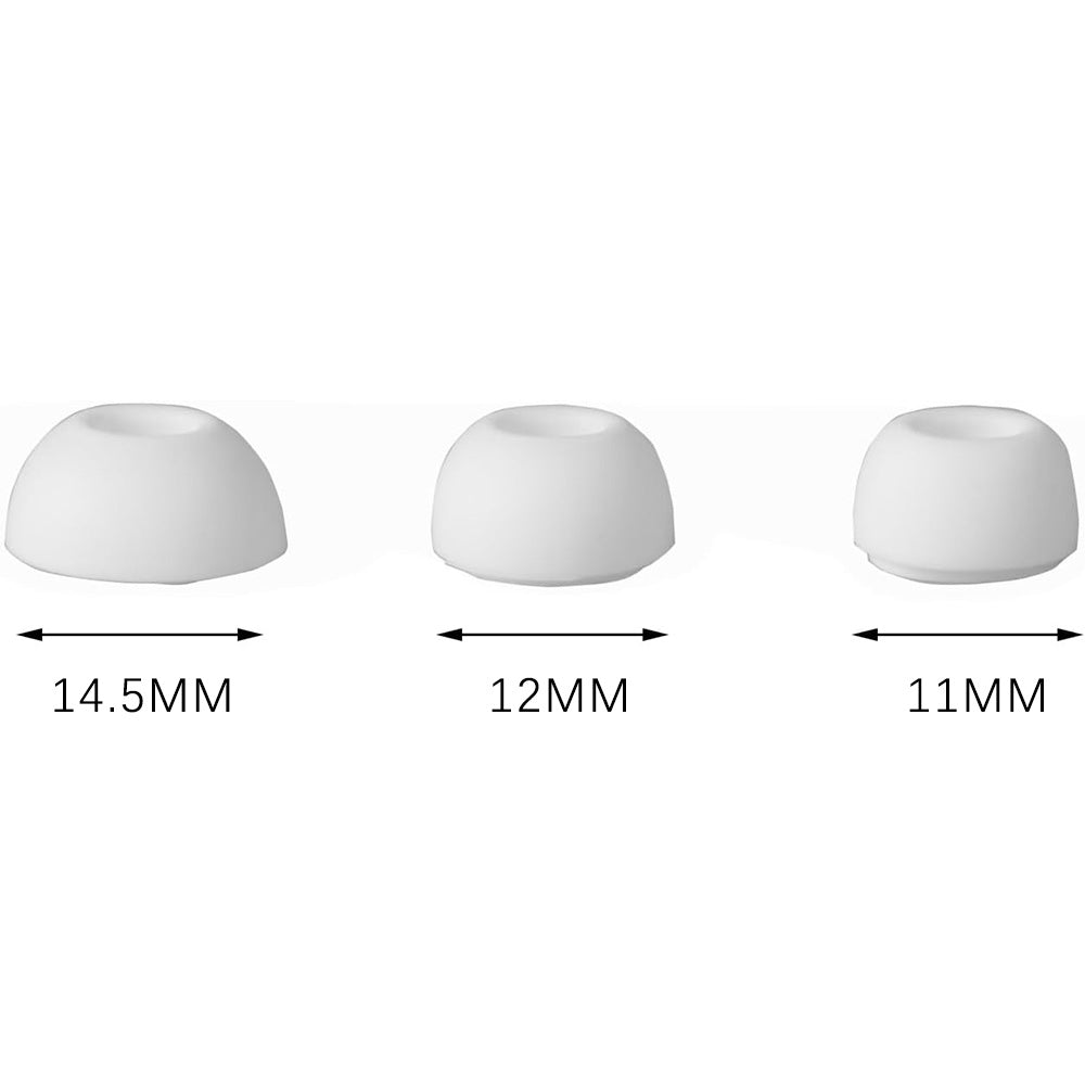 12Pcs Silicone Ear Tips for Samsung Galaxy Buds3 Pro Replacement Earbud Covers-White