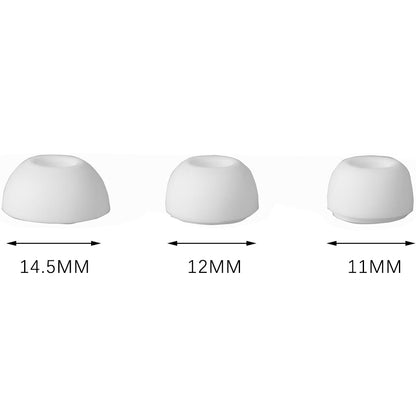 12Pcs Silicone Ear Tips for Samsung Galaxy Buds3 Pro Replacement Earbud Covers-White