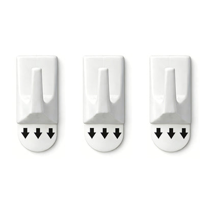 36 Pack Removable No Drill Adhesive Square Wall Hooks