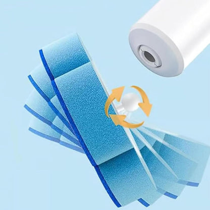 50Pcs Replacement Sponge Head Toilet Cleaning Wand Kit