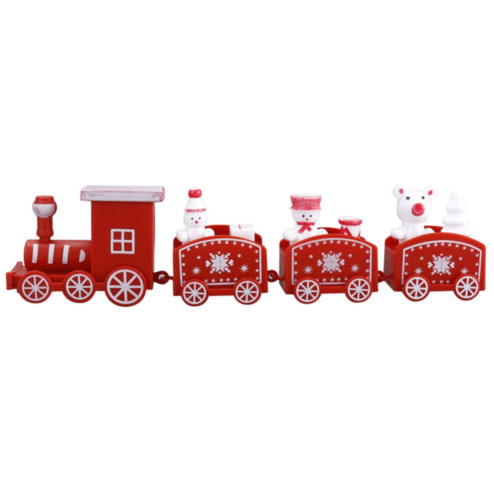 3 Pack Christmas Train Decoration Xmas Tabletop Ornaments
