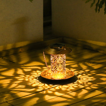 2-in-1 Solar Bird Feeder for Outside Hanging Wild Bird Feeders with Solar Light for Garden Yard Decor